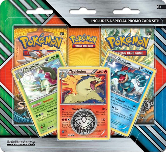 2-Pack Blister Pack [Meganium, Typhlosion & Feraligatr] Miscellaneous Cards & Products Pokémon card