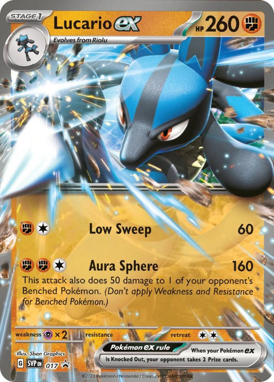 Lucario ex - 017 - 017 Promo SV: Scarlet & Violet Promo Cards