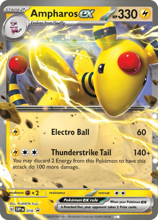 Ampharos ex - 016 - 016 Promo SV: Scarlet & Violet Promo Cards
