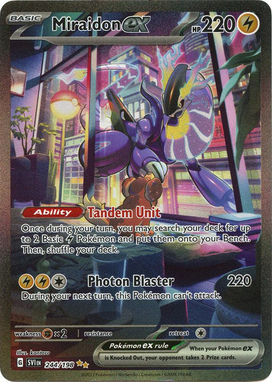 Miraidon ex - 244/198 244/198 Special Illustration Rare Scarlet & Violet Base Set Pokémon card