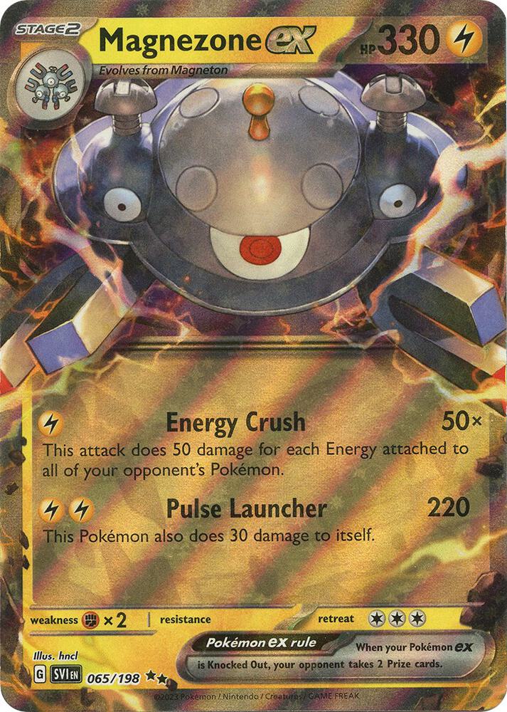 Magnezone ex - 065/198 065/198 Double Rare Scarlet & Violet Base Set Pokémon card