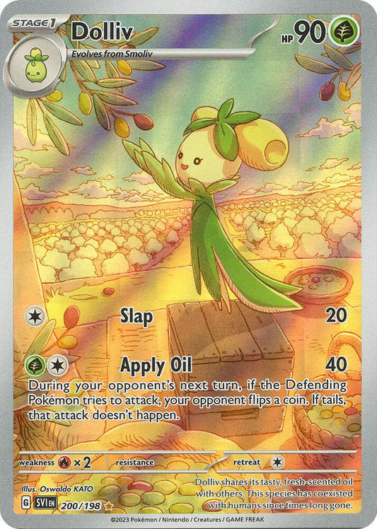 Dolliv - 200/198 200/198 Illustration Rare Scarlet & Violet Base Set Pokémon card