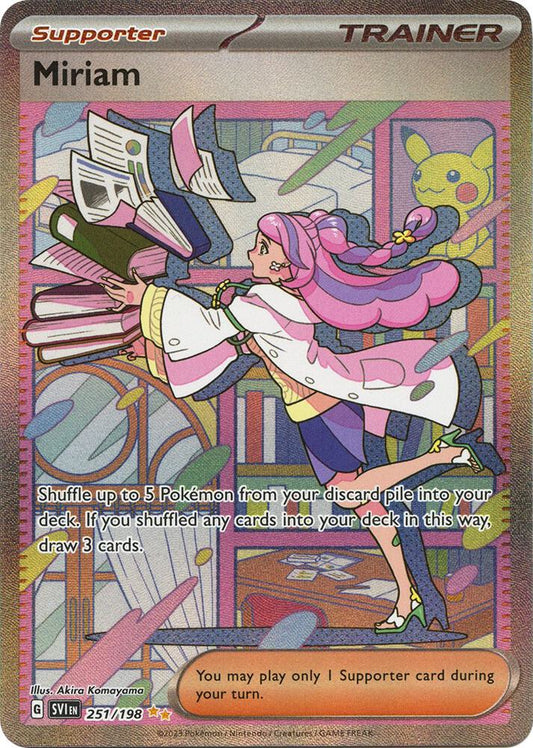 Miriam - 251/198 251/198 Special Illustration Rare Scarlet & Violet Base Set Pokémon card