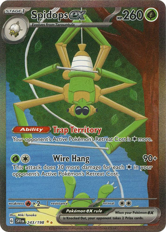 Spidops ex - 243/198 243/198 Special Illustration Rare Scarlet & Violet Base Set Pokémon card