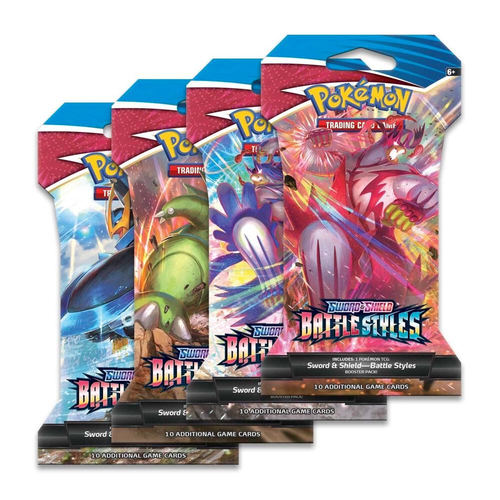 Battle Styles Sleeved Booster Pack Art Bundle [Set of 4] Pokémon card