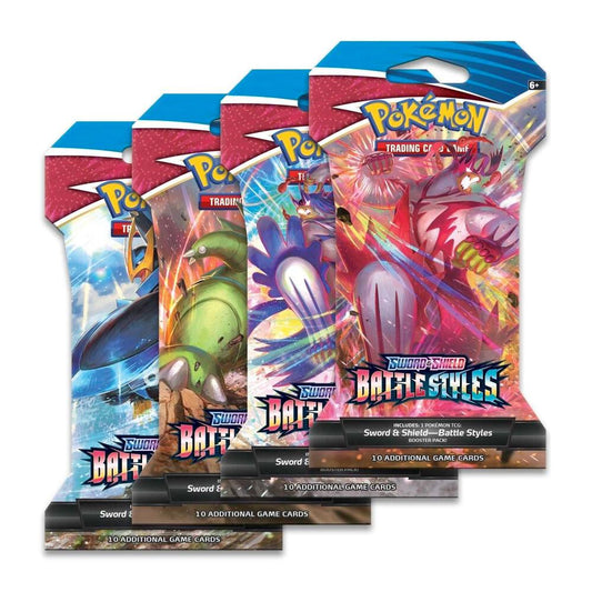 Battle Styles Sleeved Booster Pack Art Bundle [Set of 4] Pokémon card