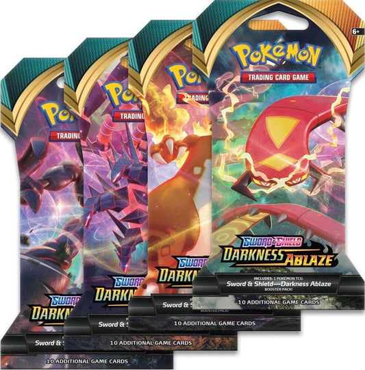 Darkness Ablaze Sleeved Booster Pack Art Bundle [Set of 4] - SWSH03: Darkness Ablaze