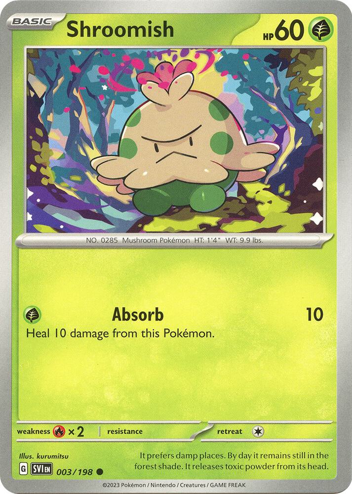 Shroomish - 003/198 Common SV01: Scarlet & Violet Base Set