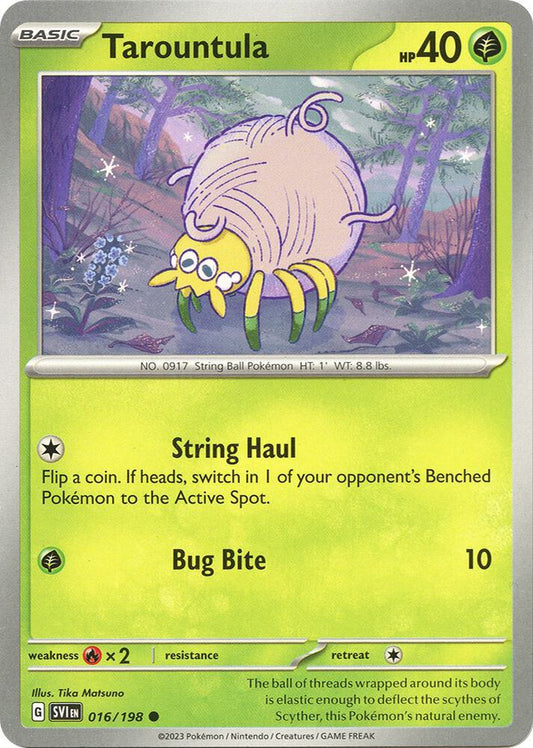 Tarountula - 016/198 016/198 Common Scarlet & Violet Base Set Pokémon card