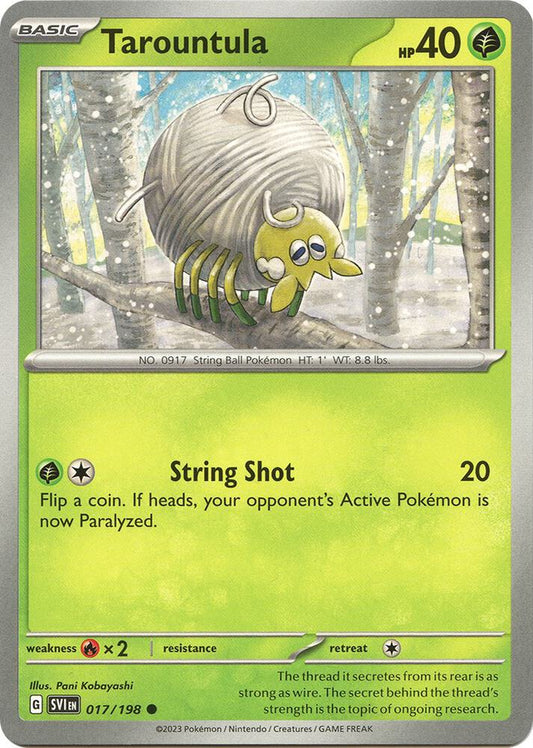 Tarountula - 017/198 017/198 Common Scarlet & Violet Base Set Pokémon card