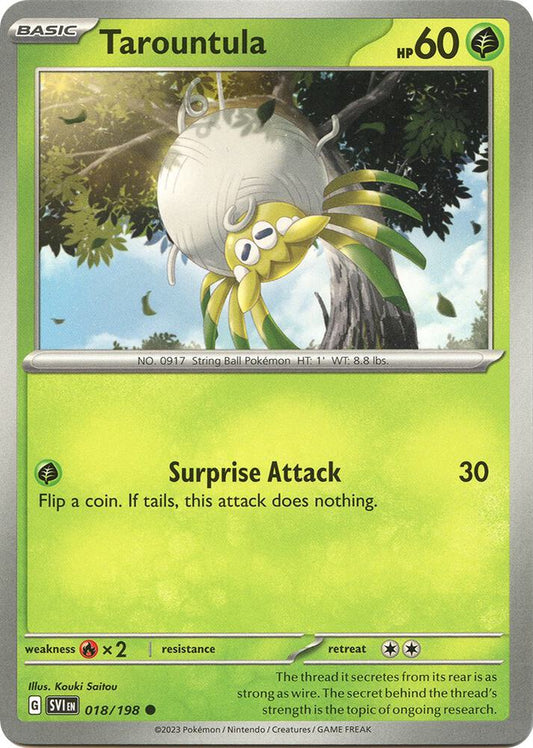 Tarountula - 018/198 018/198 Common Scarlet & Violet Base Set Pokémon card
