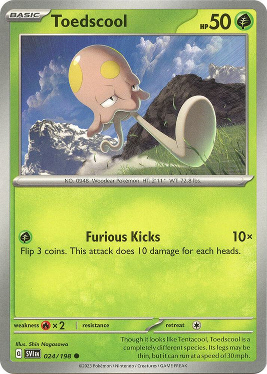 Toedscool - 024/198 024/198 Common Scarlet & Violet Base Set Pokémon card