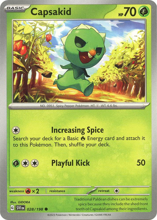 Capsakid - 028/198 028/198 Common Scarlet & Violet Base Set Pokémon card