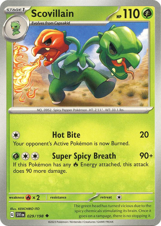 Scovillain - 029/198 029/198 Uncommon Scarlet & Violet Base Set Pokémon card