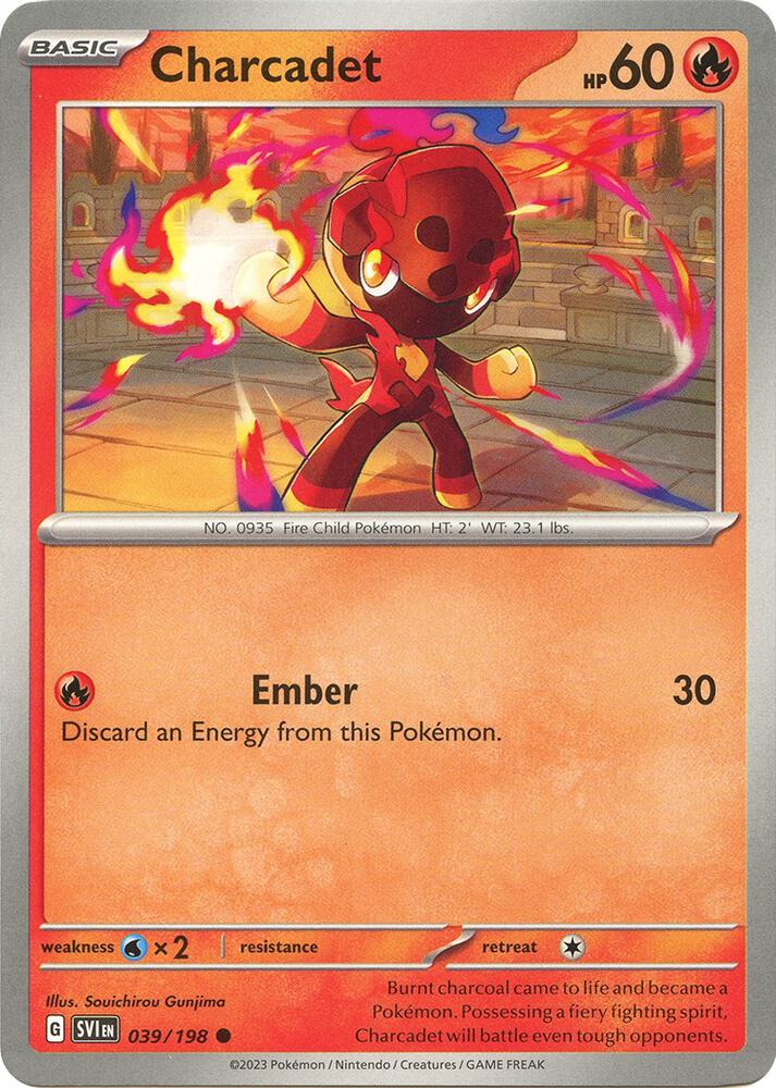 Charcadet - 039/198 039/198 Common Scarlet & Violet Base Set Pokémon card