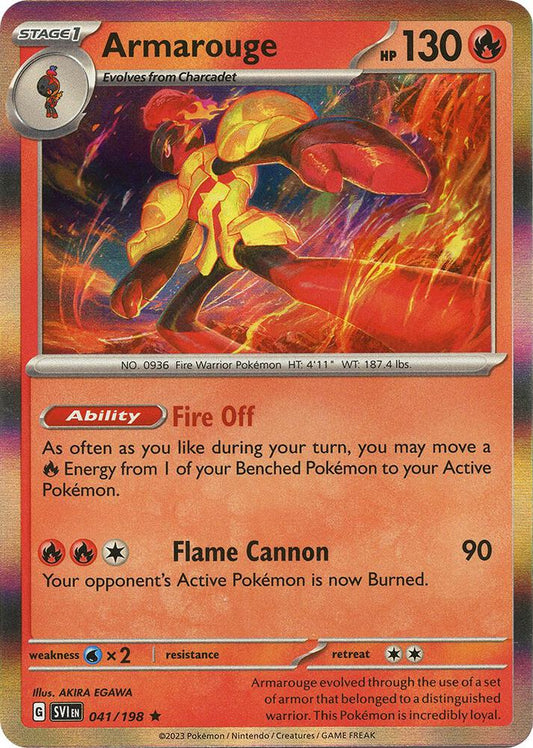 Armarouge - 041/198 041/198 Rare Scarlet & Violet Base Set Pokémon card