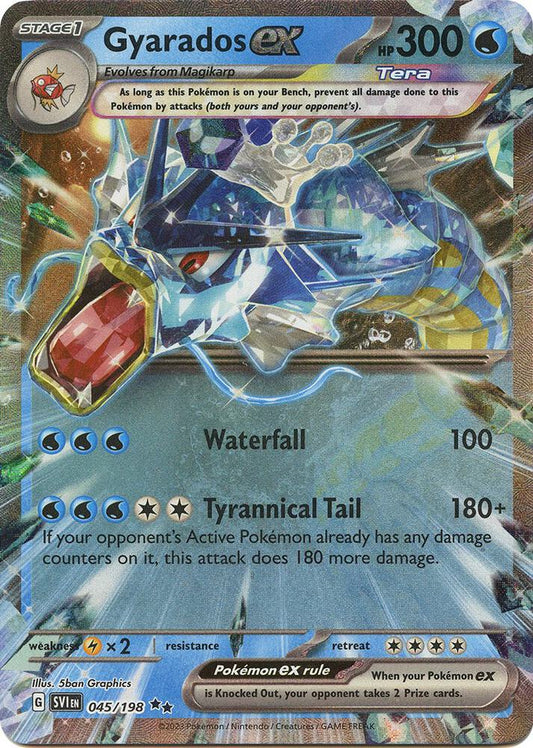 Gyarados ex - 045/198 045/198 Double Rare Scarlet & Violet Base Set Pokémon card