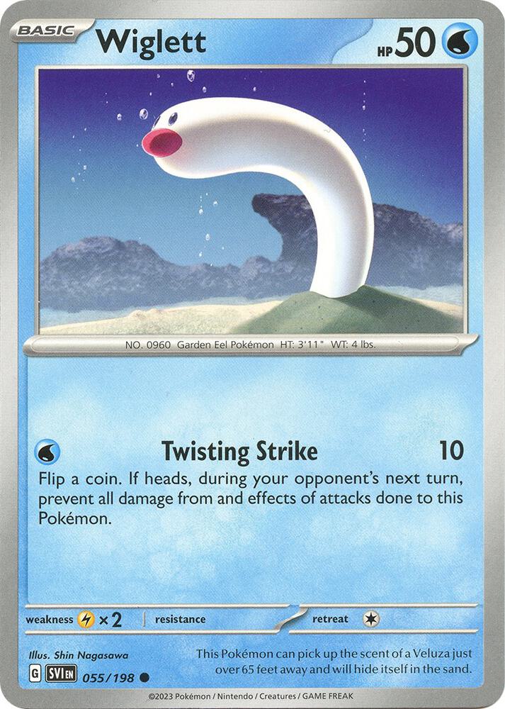Wiglett - 055/198 Common SV01: Scarlet & Violet Base Set