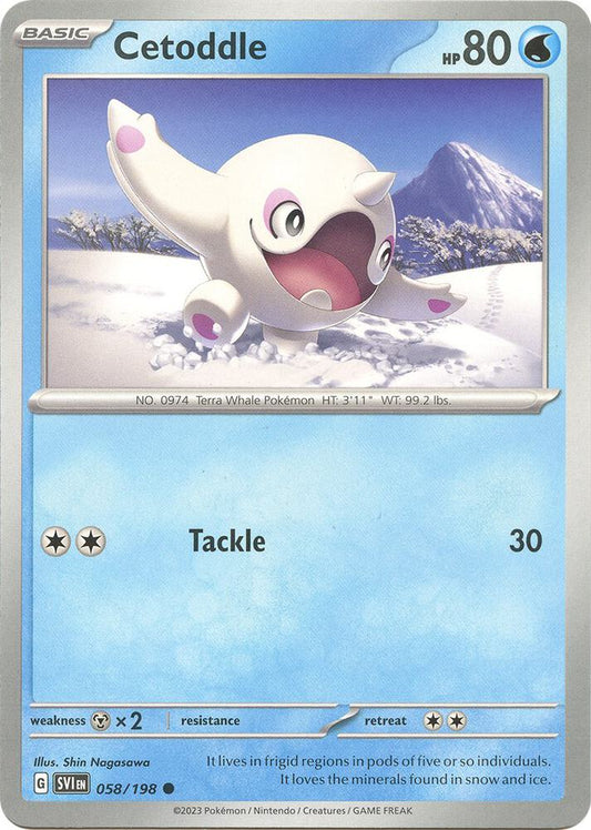Cetoddle - 058/198 058/198 Common Scarlet & Violet Base Set Pokémon card