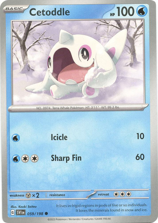 Cetoddle - 059/198 059/198 Common Scarlet & Violet Base Set Pokémon card