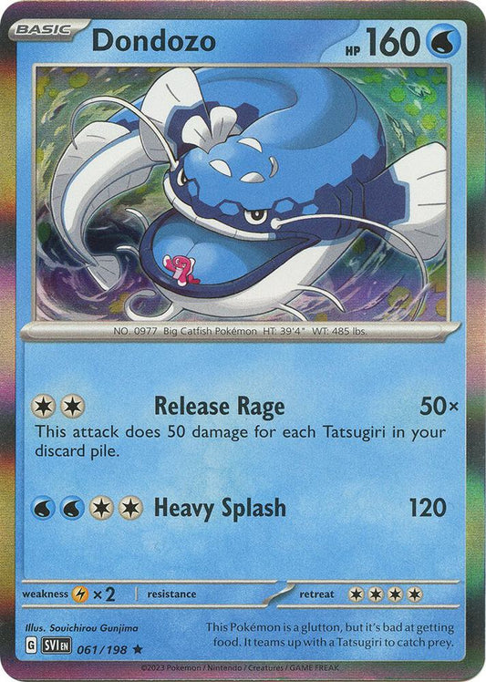 Dondozo - 061/198 061/198 Rare Scarlet & Violet Base Set Pokémon card