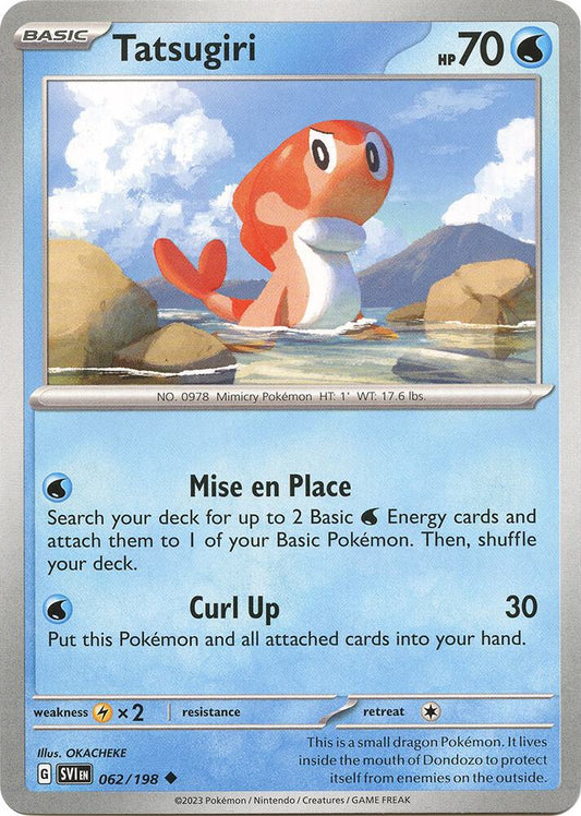 Tatsugiri 062/198 Uncommon Scarlet & Violet Base Set Pokémon card