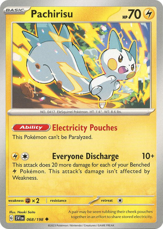 Pachirisu - 068/198 068/198 Uncommon Scarlet & Violet Base Set Pokémon card