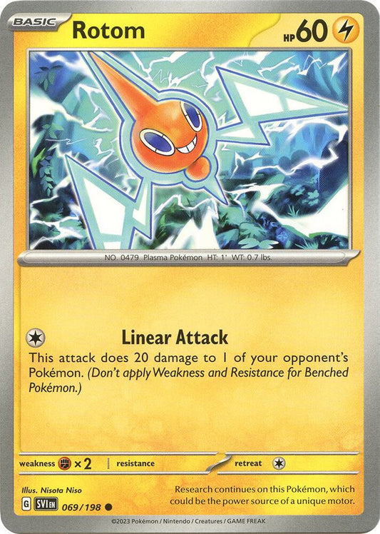 Rotom - 069/198 069/198 Common Scarlet & Violet Base Set Pokémon card