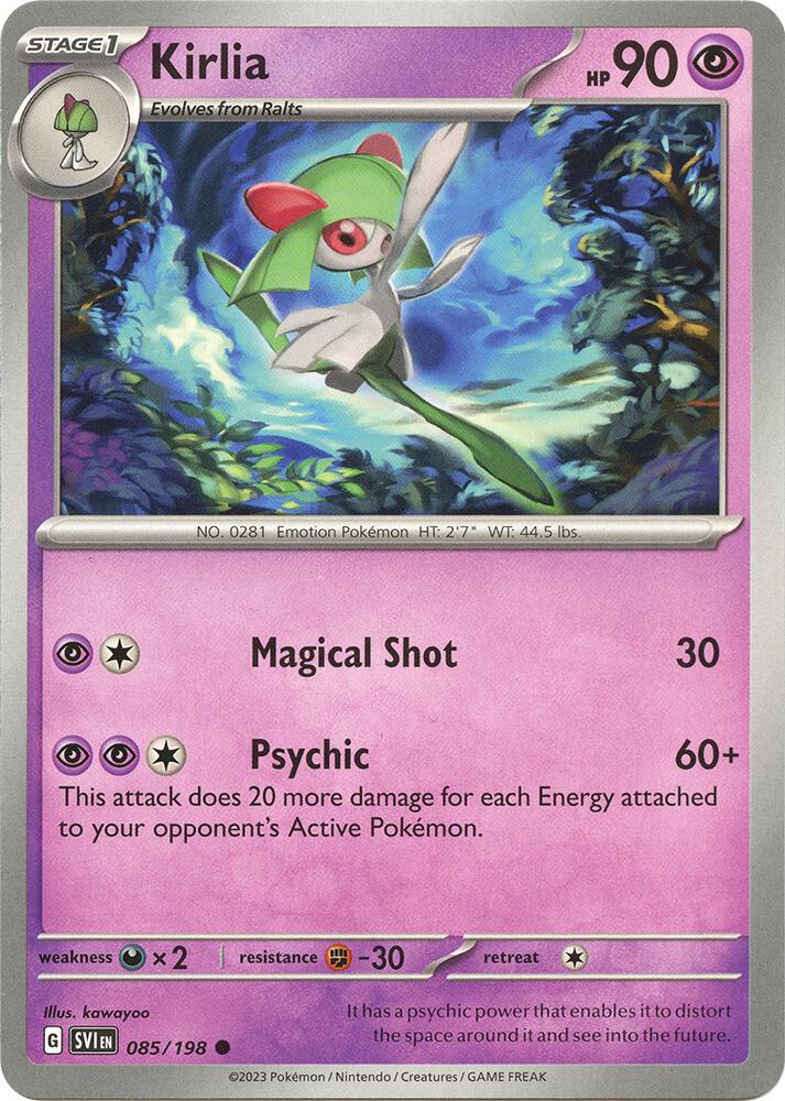 Kirlia - 085/198 085/198 Common Scarlet & Violet Base Set Pokémon card