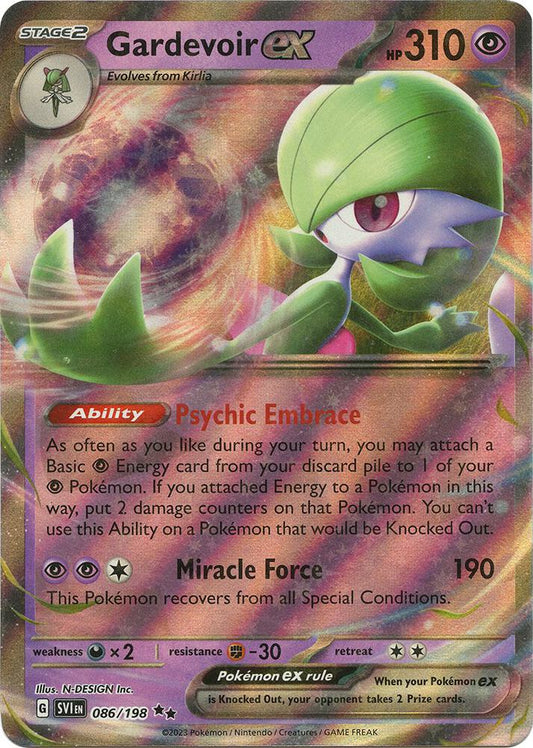 Gardevoir ex - 086/198 086/198 Double Rare Scarlet & Violet Base Set Pokémon card