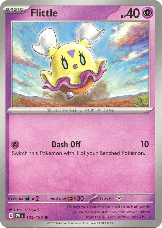 Flittle - 102/198 102/198 Common Scarlet & Violet Base Set Pokémon card