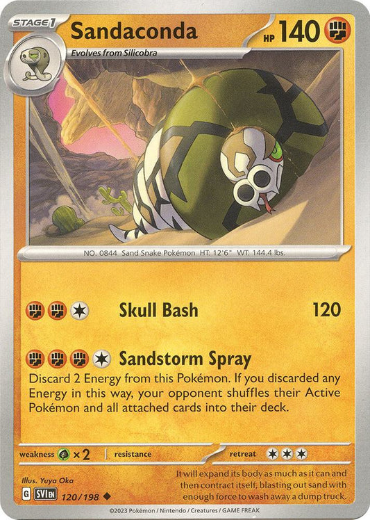 Sandaconda 120/198 Uncommon Scarlet & Violet Base Set Pokémon card