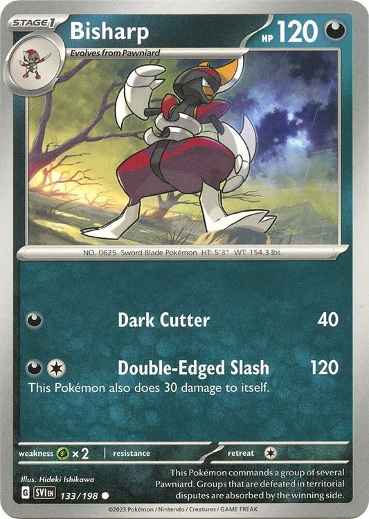 Bisharp 133/198 Common Scarlet & Violet Base Set Pokémon card