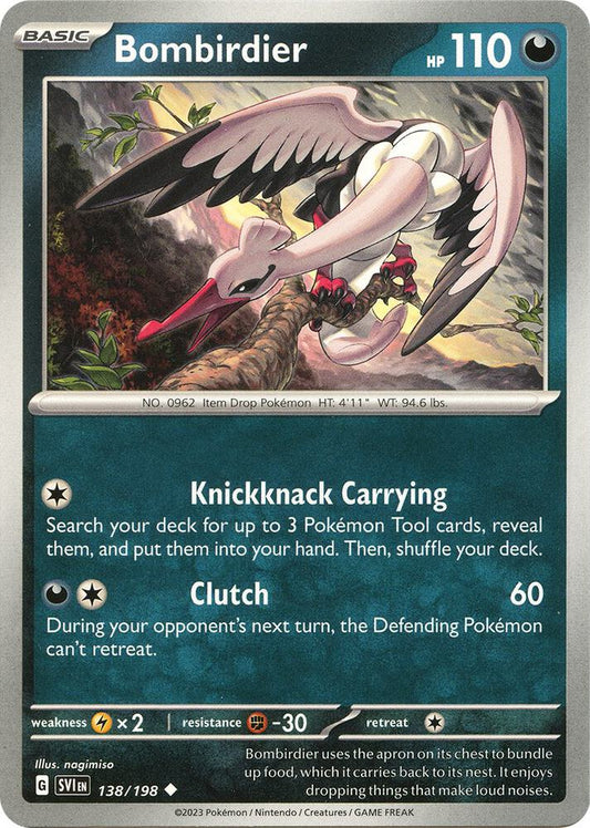 Bombirdier - 138/198 138/198 Uncommon Scarlet & Violet Base Set Pokémon card