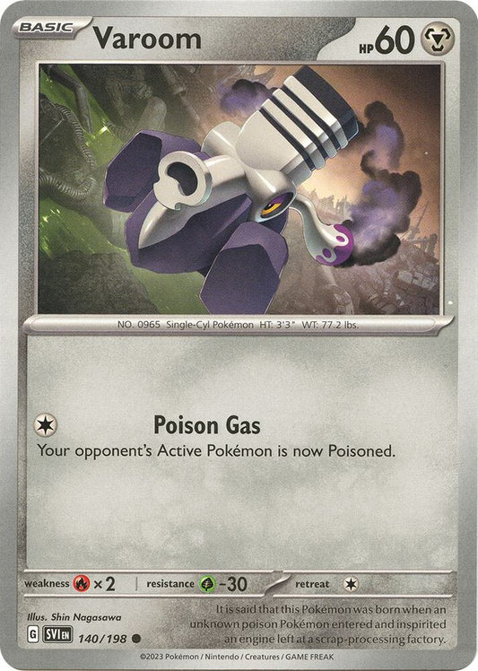 Varoom - 140/198 140/198 Common Scarlet & Violet Base Set Pokémon card