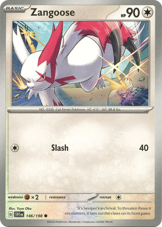 Zangoose - 146/198 146/198 Common Scarlet & Violet Base Set Pokémon card