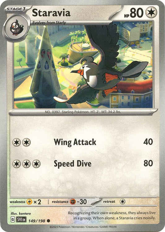 Staravia 149/198 Common Scarlet & Violet Base Set Pokémon card
