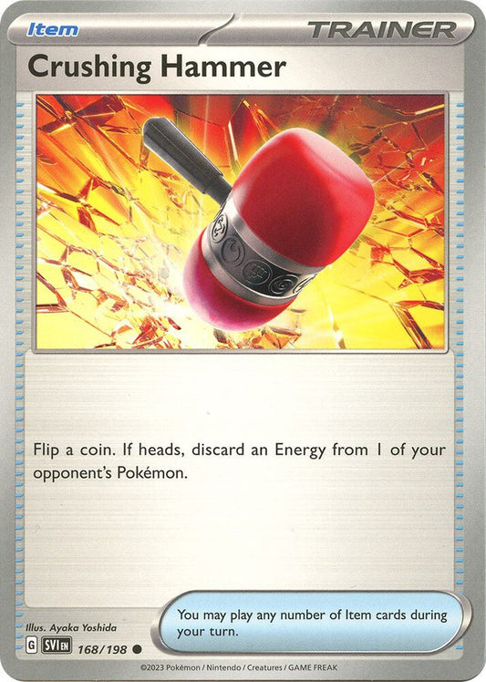 Crushing Hammer 168/198 Common Scarlet & Violet Base Set Pokémon card