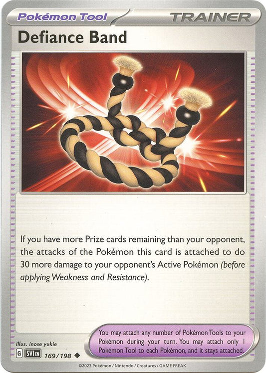 Defiance Band 169/198 Uncommon Scarlet & Violet Base Set Pokémon card