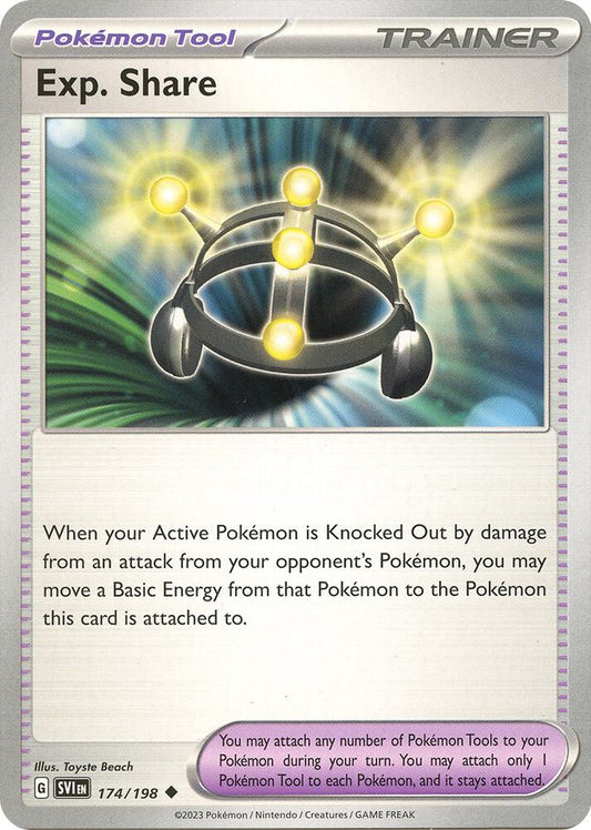 Exp. Share 174/198 Uncommon Scarlet & Violet Base Set Pokémon card