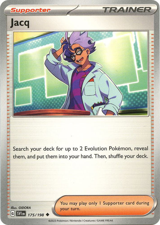 Jacq - 175/198 175/198 Uncommon Scarlet & Violet Base Set Pokémon card