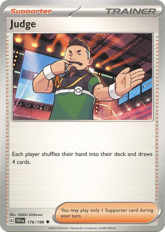 Judge 176/198 Uncommon Scarlet & Violet Base Set Pokémon card