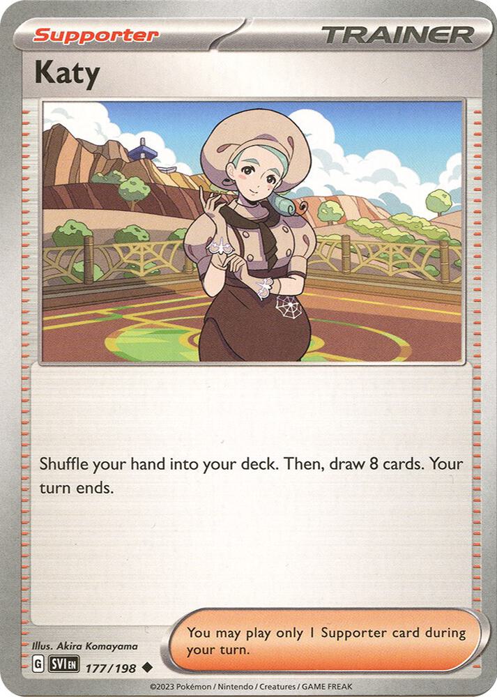 Katy - 177/198 177/198 Uncommon Scarlet & Violet Base Set Pokémon card