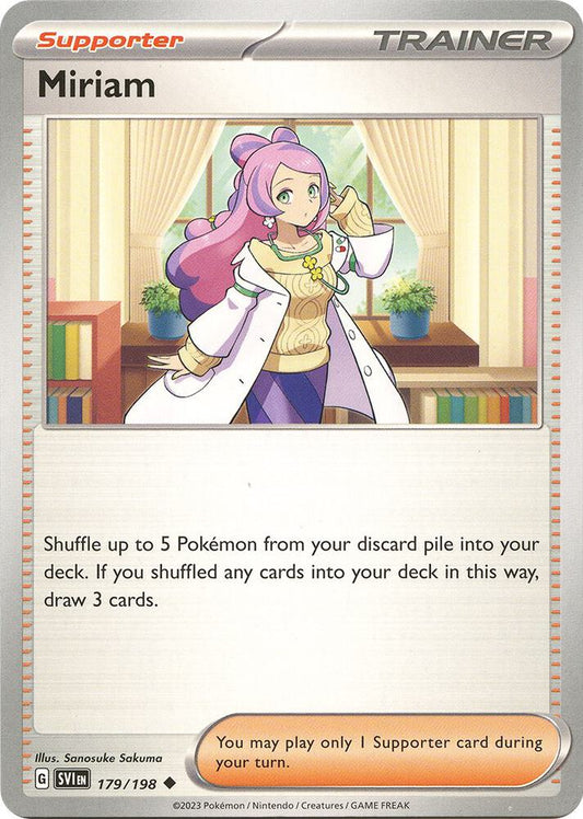 Miriam - 179/198 179/198 Uncommon Scarlet & Violet Base Set Pokémon card