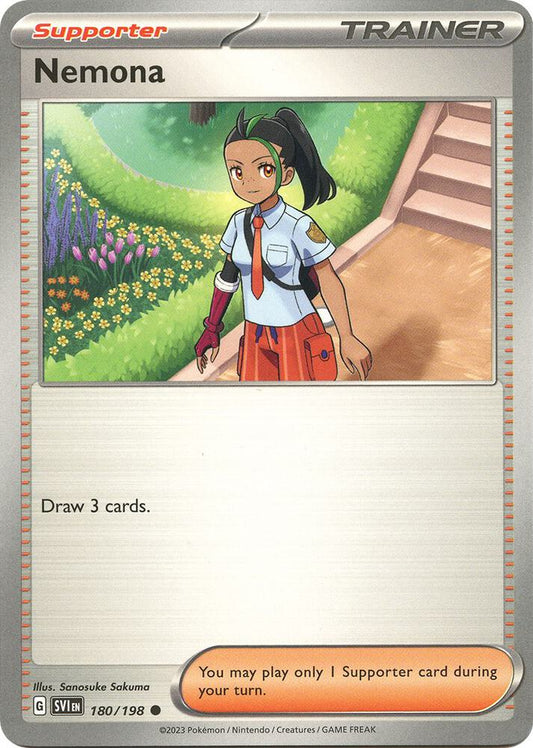 Nemona 180/198 Common Scarlet & Violet Base Set Pokémon card