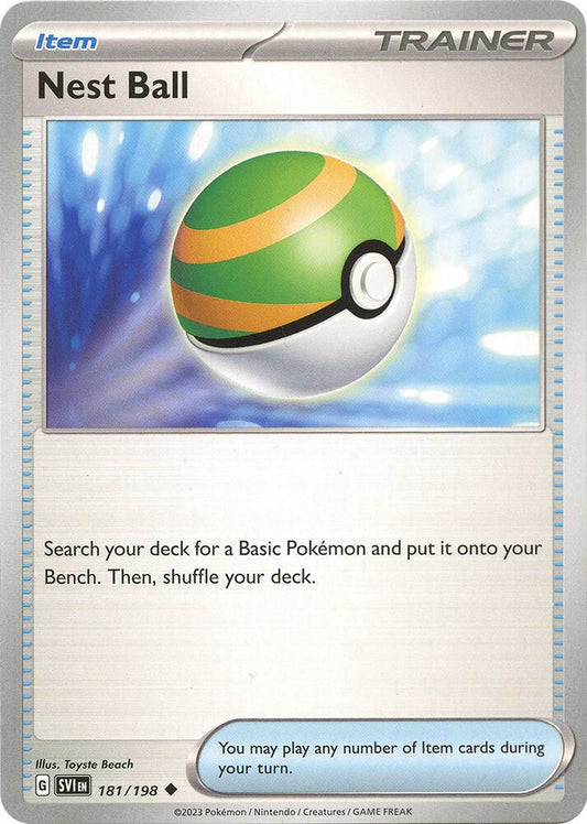 Nest Ball - 181/198 181/198 Uncommon Scarlet & Violet Base Set Pokémon card