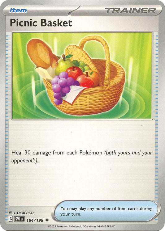 Picnic Basket 184/198 Uncommon Scarlet & Violet Base Set Pokémon card