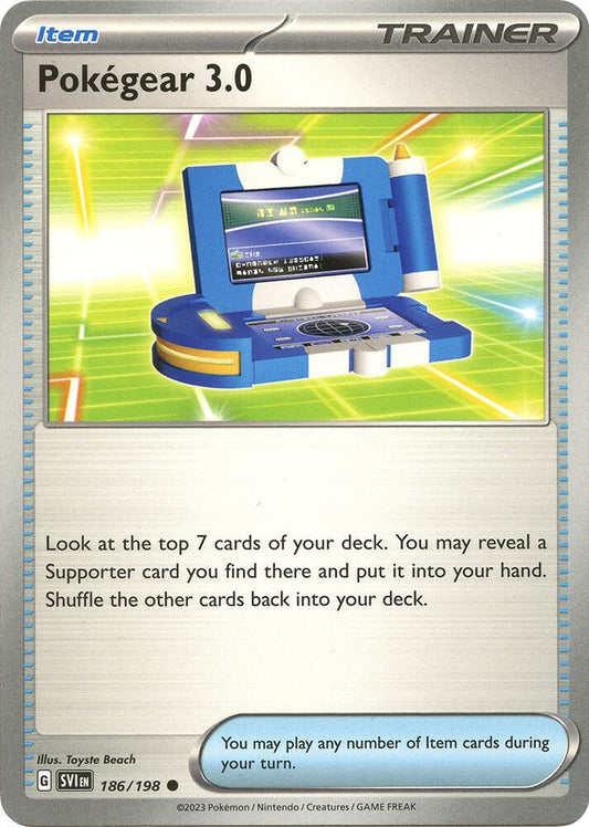 Pokegear 3.0 186/198 Common Scarlet & Violet Base Set Pokémon card