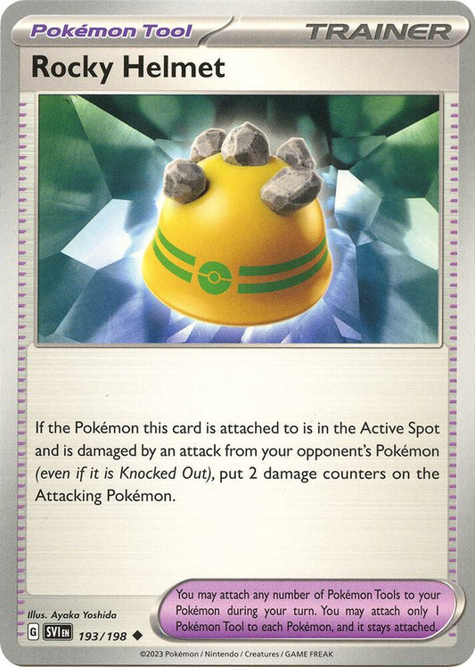 Rocky Helmet 193/198 Uncommon Scarlet & Violet Base Set Pokémon card