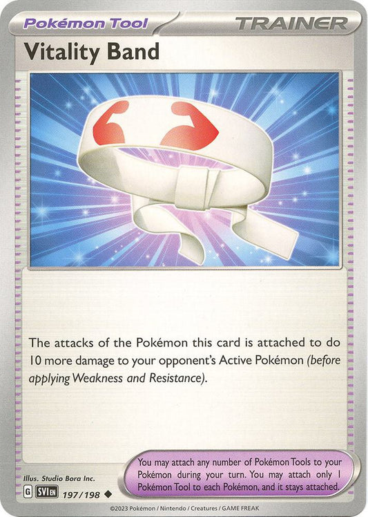 Vitality Band 197/198 Uncommon Scarlet & Violet Base Set Pokémon card